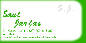 saul jarfas business card
